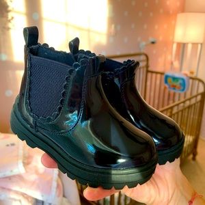 Toddler girl patent effect boots - Zara